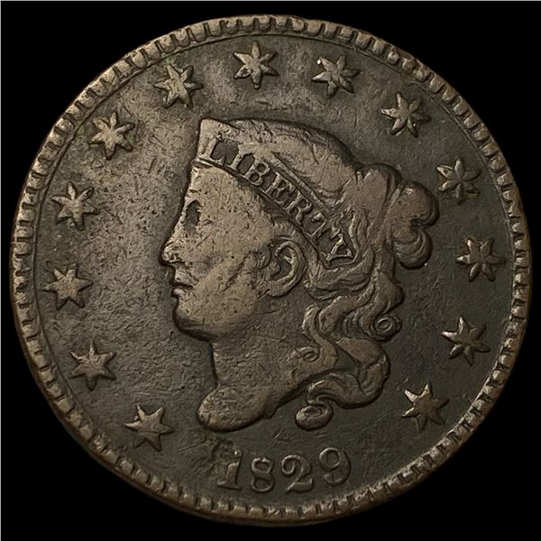 1829 Coronet Head Large Cent LIGHTLY  CIRCULATED