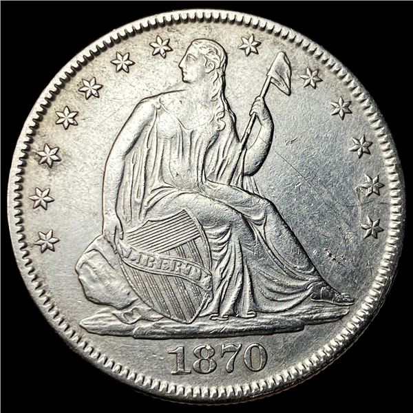 1870 Seated Liberty Half Dollar UNCIRCULATED