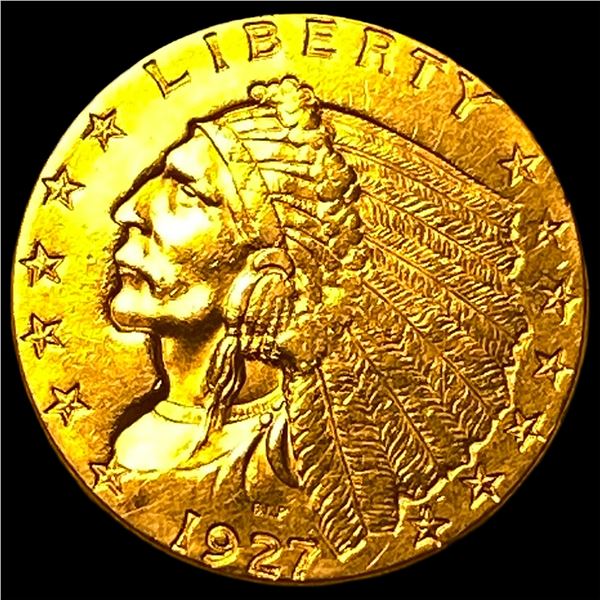 1927 Indian Head Gold $2.5 Quarter Eagle  UNCIRCULATED
