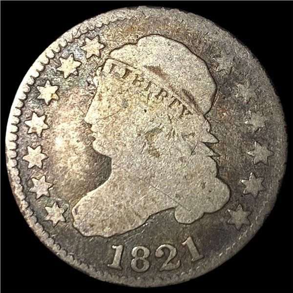 1821 Capped Bust Dime NICELY CIRCULATED