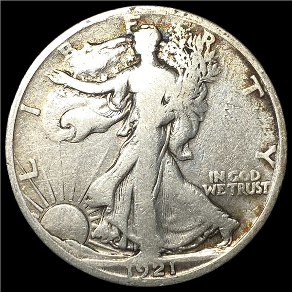 1921-S Silver Walking Liberty Half Dollar LIGHTLY CIRCULATED