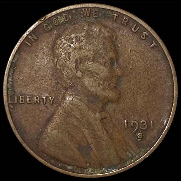 1931-S Lincoln Wheat Cent NICELY CIRCULATED