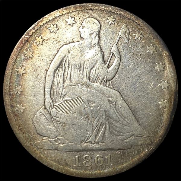 1861-O Silver Half Dollar LIGHTLY CIRCULATED
