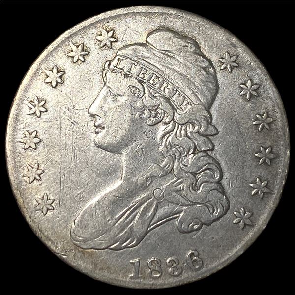 1836 Capped Bust Half Dollar NEARLY UNCIRCULATED