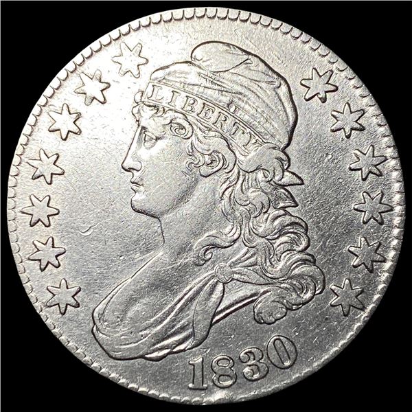1830 Capped Bust Half Dollar CLOSELY UNCIRCULATED