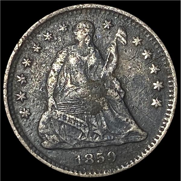 1859-O Silver Half Dime CLOSELY UNCIRCULATED