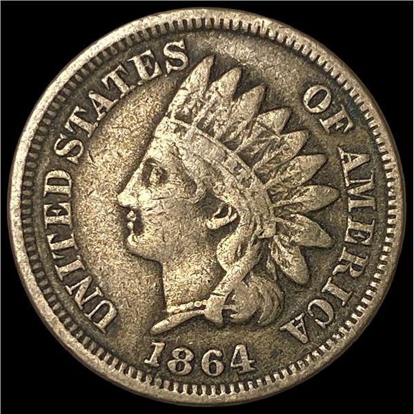 1864 Bronze Indian Head Cent LIGHTLY CIRCULATED