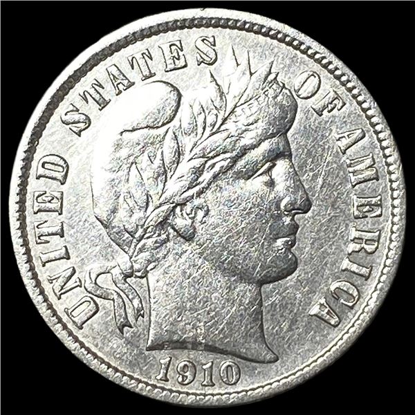 1910-S Silver Barber Dime CLOSELY UNCIRCULATED