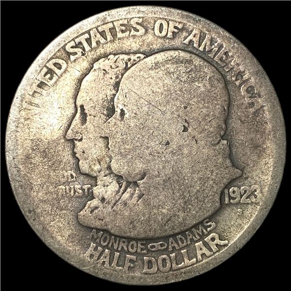 1923-S Silver Monroe Doctrine Centennial Half Dollar NICELY CIRCULATED