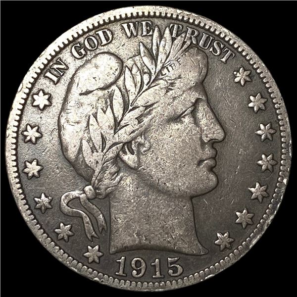 1915-S Silver Barber Half Dollar NEARLY UNCIRCULATED