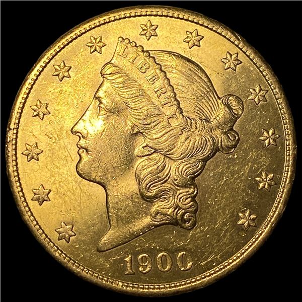 1900-S Gold $20 Liberty Head Double Eagle CHOICE BU