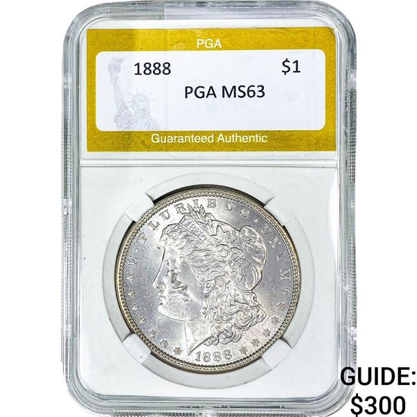 1888 Morgan Silver Dollar PGA MS63