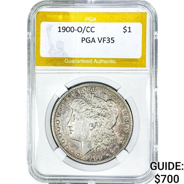1900-O/CC Morgan Silver Dollar PGA VF35