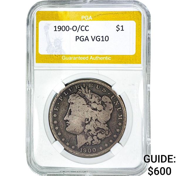 1900-O/CC Morgan Silver Dollar PGA VG10