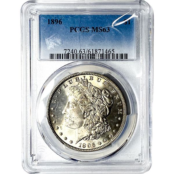 1896 Morgan Silver Dollar PCGS MS63