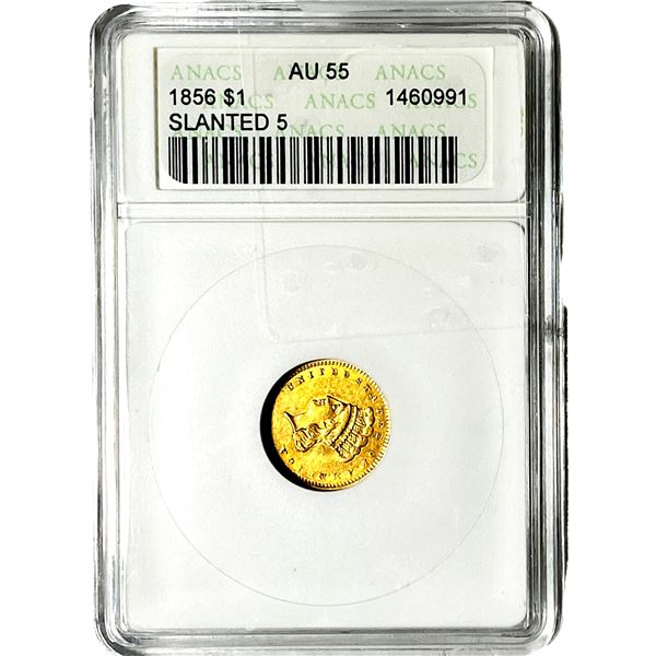 1856 Type 2 Dollar ANACS AU55