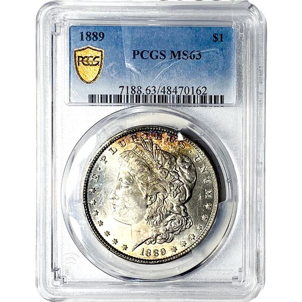 1889 Morgan Silver Dollar PCGS MS63