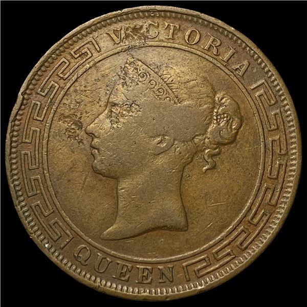 1892 Ceylon Copper 5 Cents