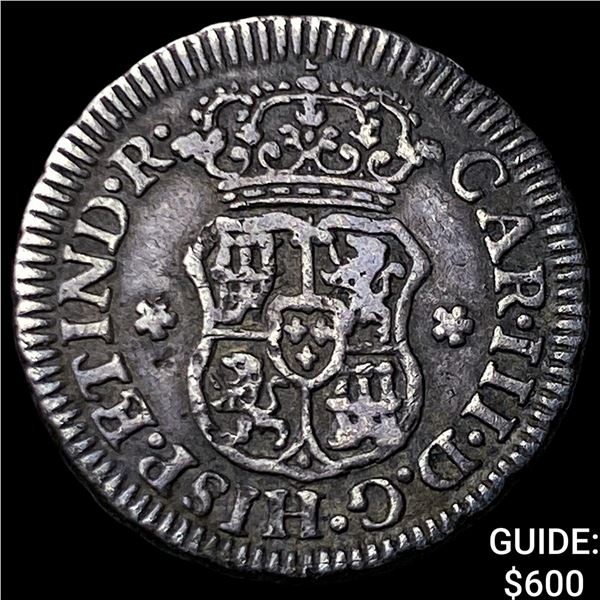 1764-M Mexico Charles III Silver 1/2 Real