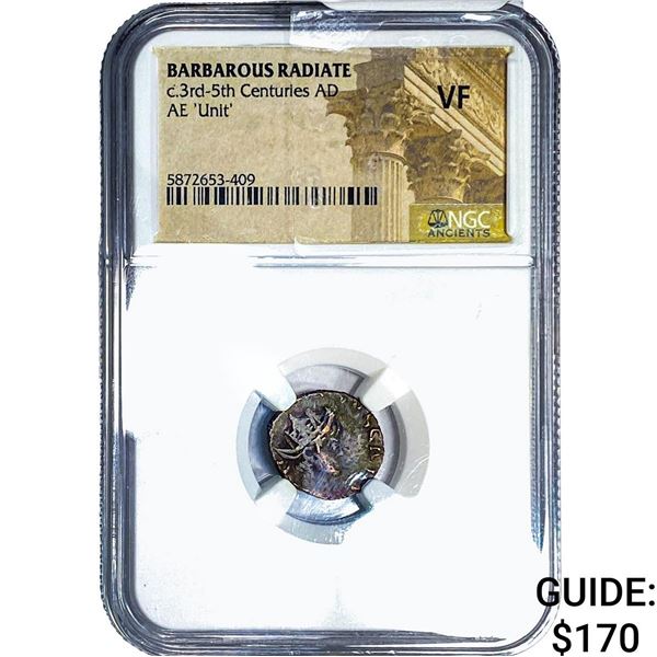 Barbarous Radiate 3rd-5th Centuries AD AE 'Unit' NGC VF