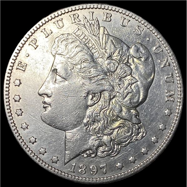 1897-O Silver Morgan Dollar ABOUT UNCIRCULATED