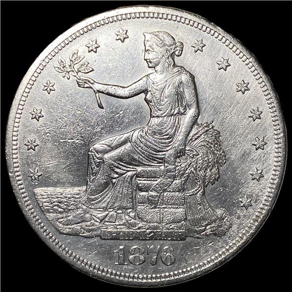 1876-S Silver Trade Dollar CHOICE AU