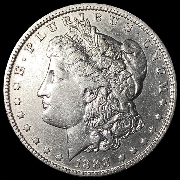 1888-O Hot Lips Silver Morgan Dollar ABOUT UNCIRCULATED