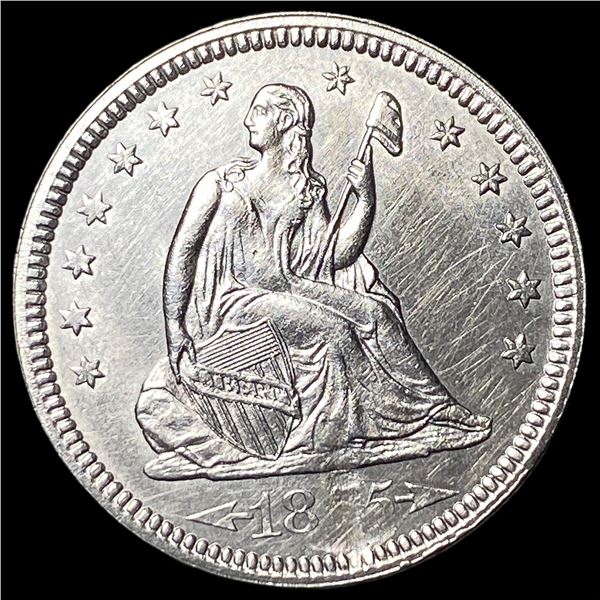 1855-S Silver Seated Liberty Quarter UNCIRCULATED