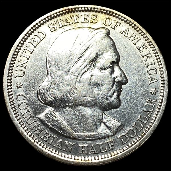 1893 Silver Columbian Expo Half Dollar CHOICE AU