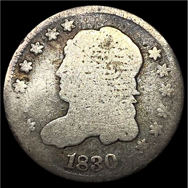 1830 Capped Bust Silver Half Dime NICELY CIRCULATED