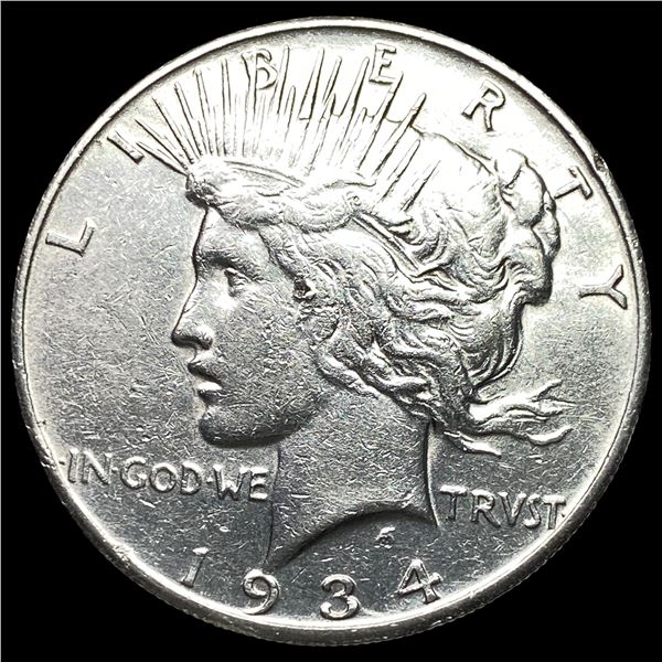 1934-S Silver Peace Dollar CLOSELY UNCIRCULATED