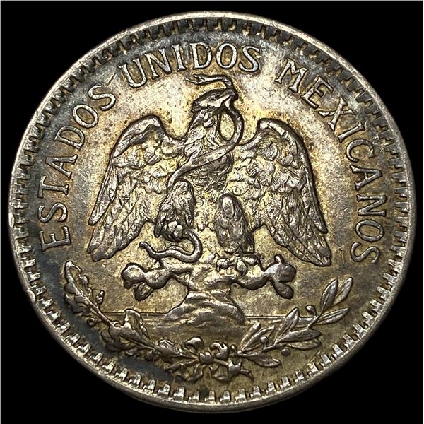 1919-M Mexico Silver 50 Centavos CLOSELY UNCIRCULATED