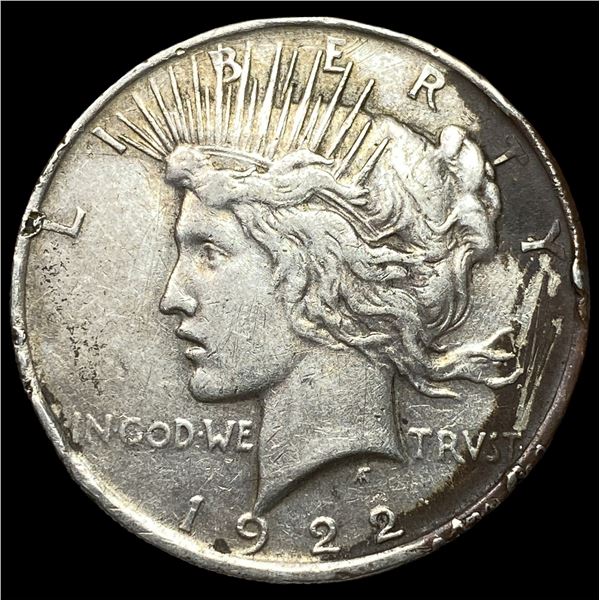 1922 Silver Peace Dollar CLOSELY UNCIRCULATED