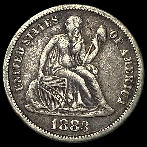 1883 Seated Liberty Dime NEARLY UNCIRCULATED