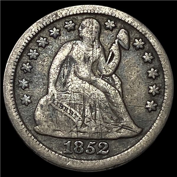 1852 Seated Liberty Dime ABOUT UNCIRCULATED