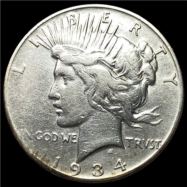 1934-S Silver Peace Dollar CLOSELY UNCIRCULATED
