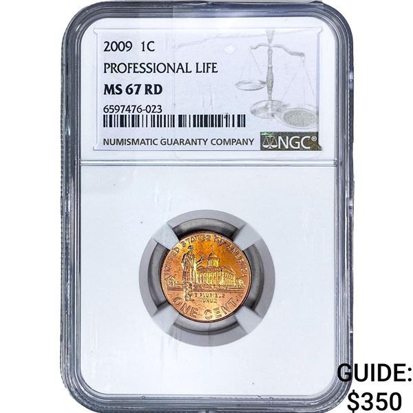 2009 Wheat Cent NGC MS67 RD Professional Life
