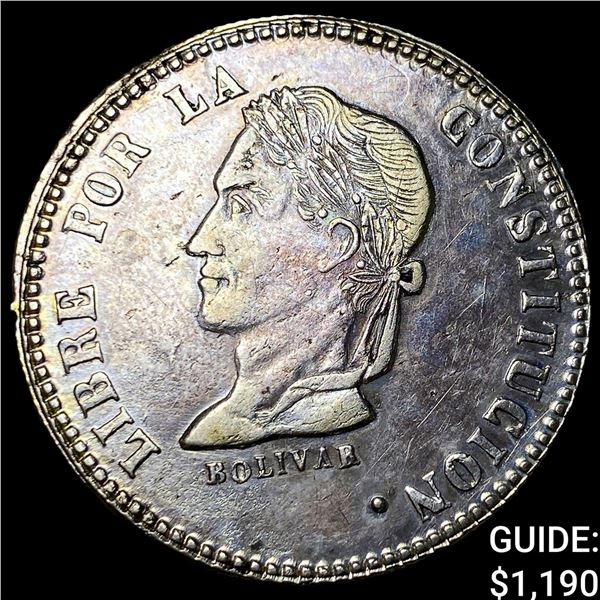 1859 FJ-PTS Bolivia Silver 4 Soles KM 123.3