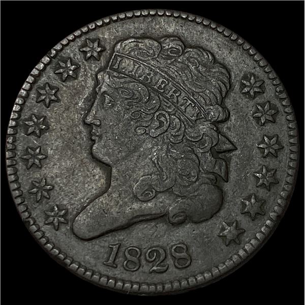 1828 Classic Head Half Cent LIGHTLY CIRCULATED