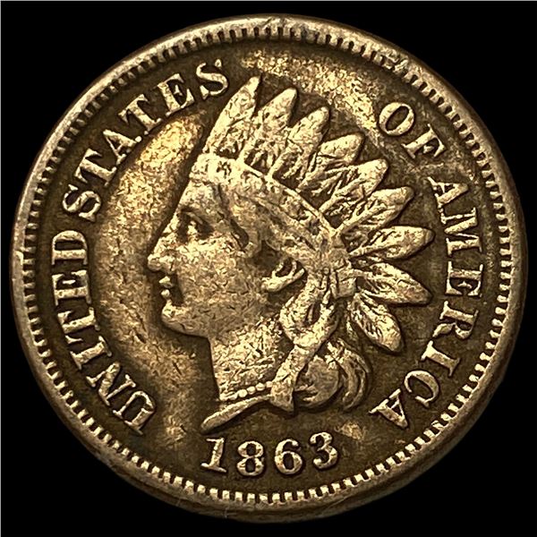 1863 Indian Head Cent CLOSELY UNCIRCULATED