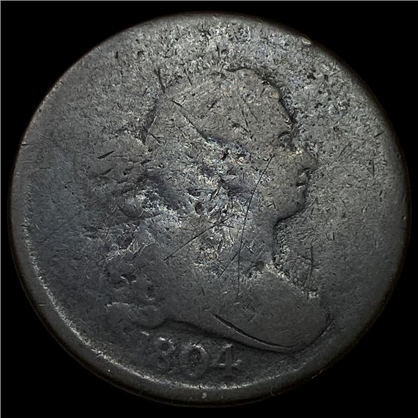 1804 Draped Bust Half Cent ABOUT UNCIRCULATED