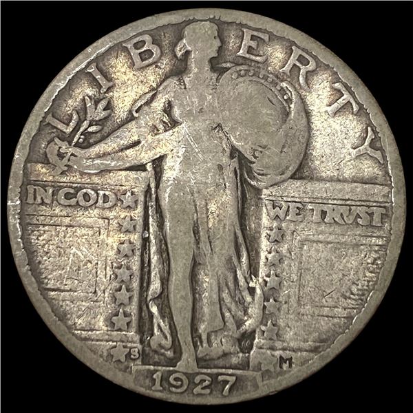 1927-S Silver Standing Liberty Quarter NICELY CIRCULATED