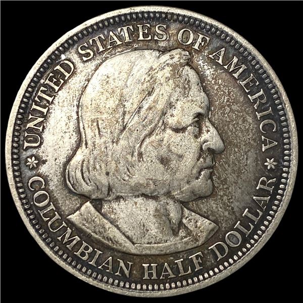 1893 Silver Columbian Expo Half Dollar CLOSELY UNCIRCULATED