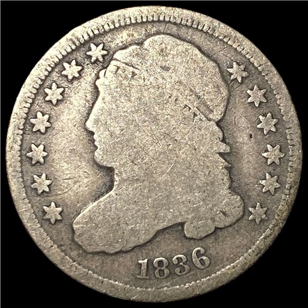 1836 Capped Bust Dime LIGHTLY CIRCULATED
