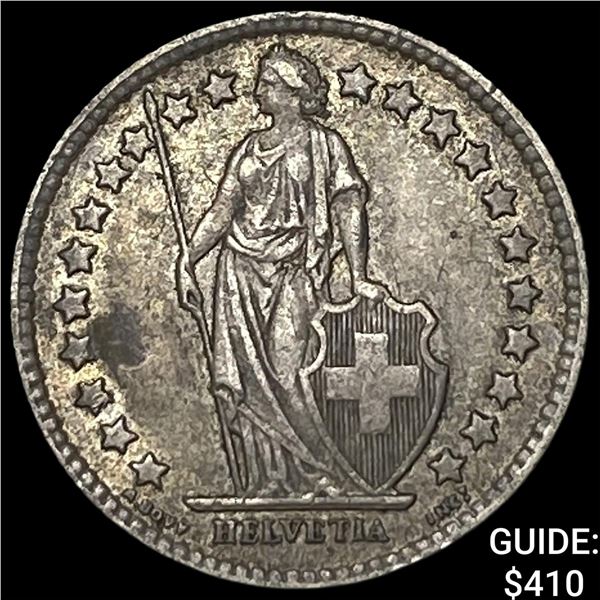 1894 Switzerland Silver 1/2 Franc