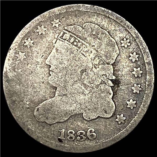 1836 Capped Bust Half Dime CLOSELY UNCIRCULATED