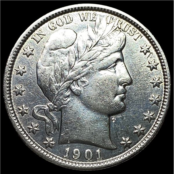 1901 Silver Barber Half Dollar UNCIRCULATED