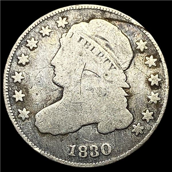 1830 Capped Bust Dime NICELY CIRCULATED