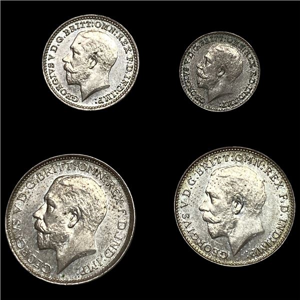 1927 UK Silver Maundy Set [1-4 Pence] UNCIRCULATED