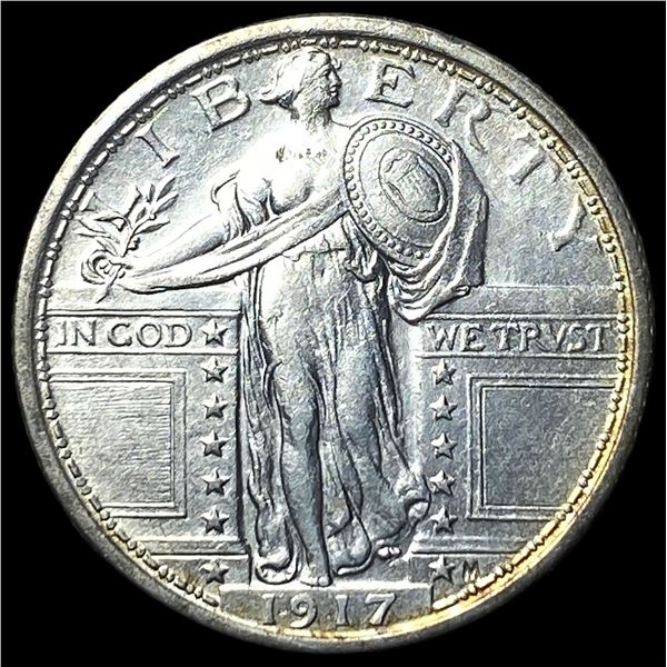 1917 Type 1 Standing Liberty Quarter CLOSELY  UNCIRCULATED